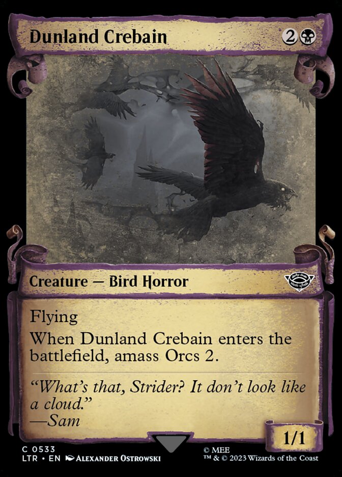 Crebain da Terra Parda / Dunland Crebain - Magic: The Gathering - MoxLand