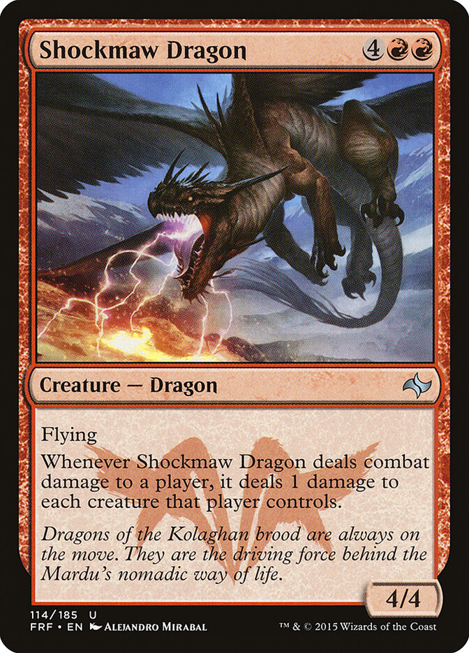 Dragão Boca-de-raio / Shockmaw Dragon - Magic: The Gathering - MoxLand