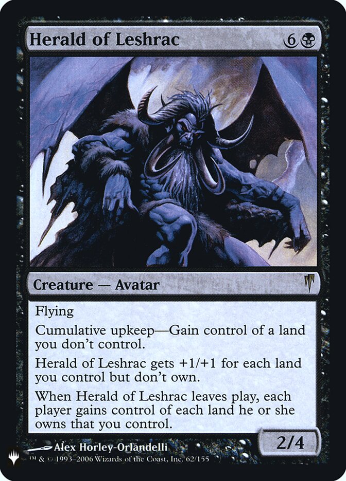 Arauto de Leshrac / Herald of Leshrac - Magic: The Gathering - MoxLand