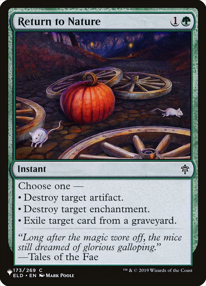 Retorno à Natureza / Return to Nature - Magic: The Gathering - MoxLand