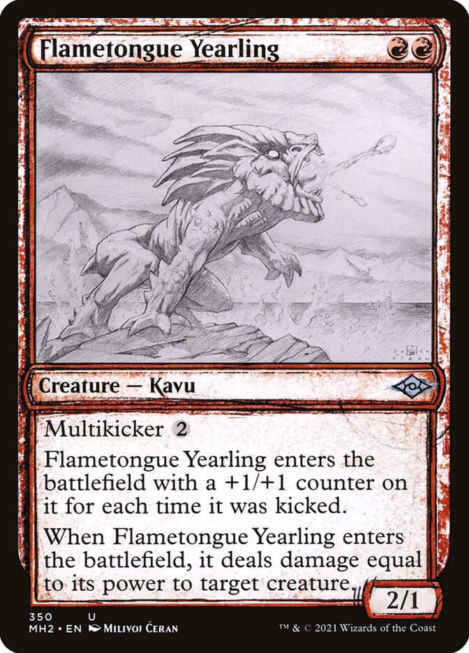 Neonato de Língua Flamejante / Flametongue Yearling - Magic: The Gathering - MoxLand