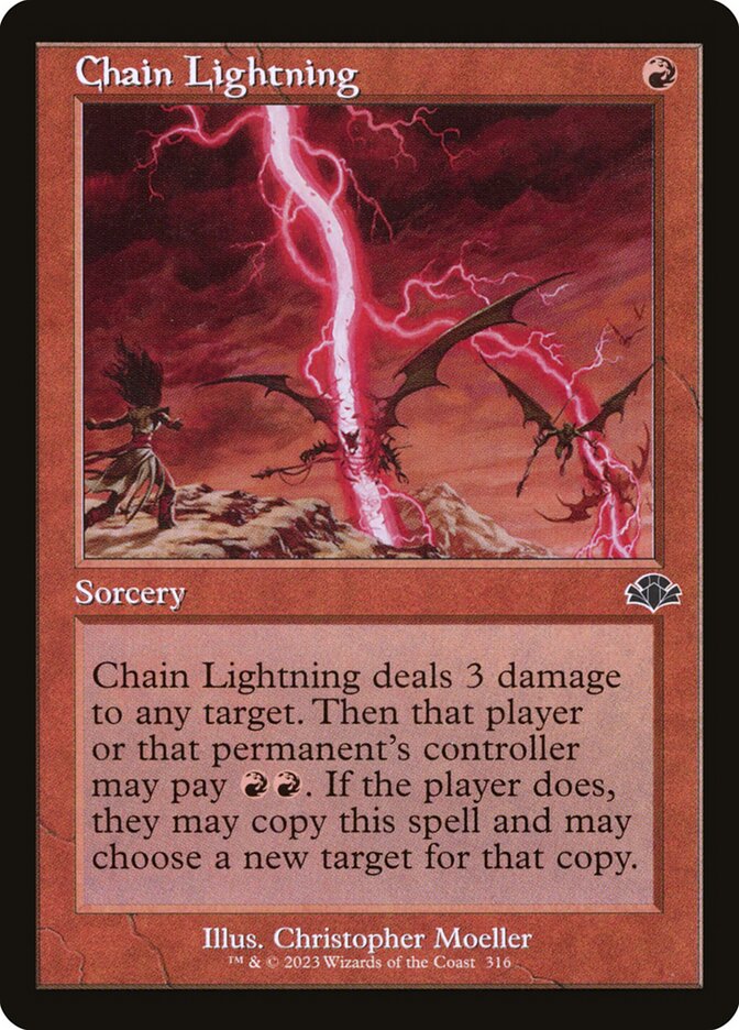 Relâmpago em Cadeia / Chain Lightning - Magic: The Gathering - MoxLand