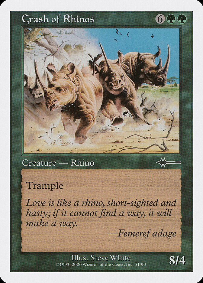 Estouro de Rinocerontes / Crash of Rhinos - Magic: The Gathering - MoxLand