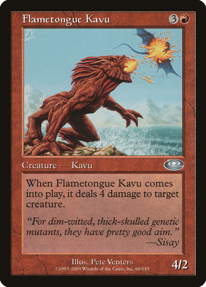 Kavu de Língua Flamejante / Flametongue Kavu - Magic: The Gathering - MoxLand