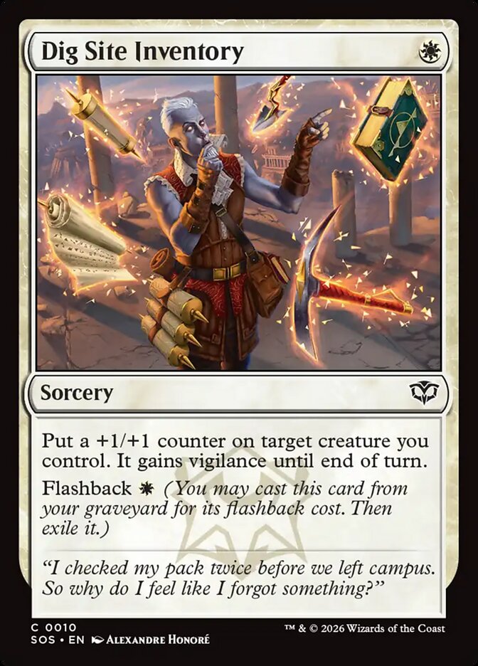 Dig Site Inventory - Magic: The Gathering - MoxLand