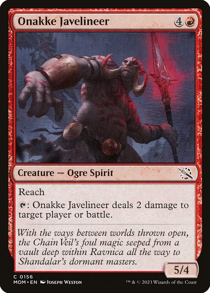 Zagaieiro Onakke / Onakke Javelineer - Magic: The Gathering - MoxLand
