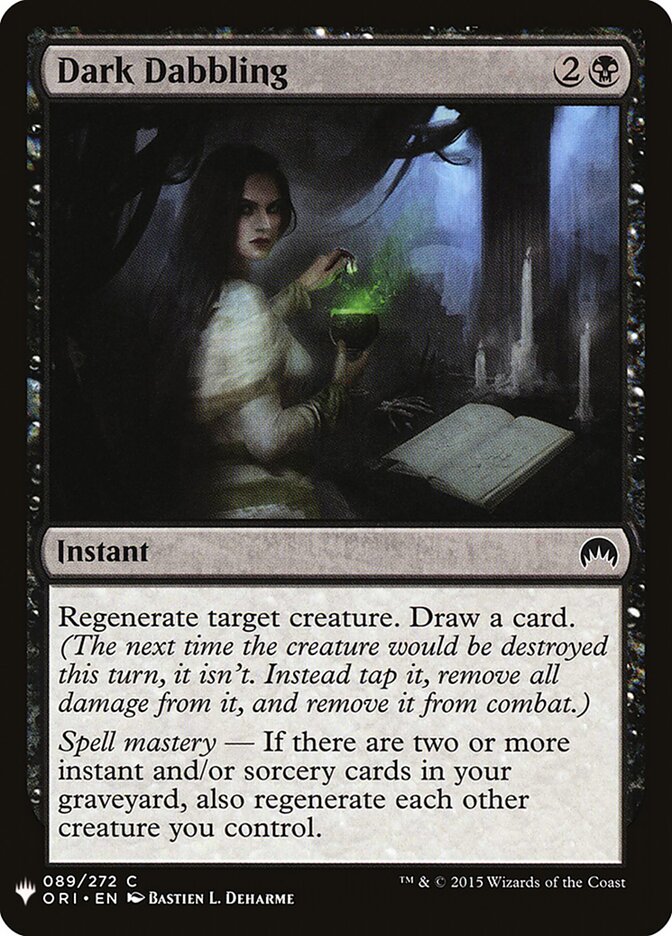 Experimentação Sombria / Dark Dabbling - Magic: The Gathering - MoxLand