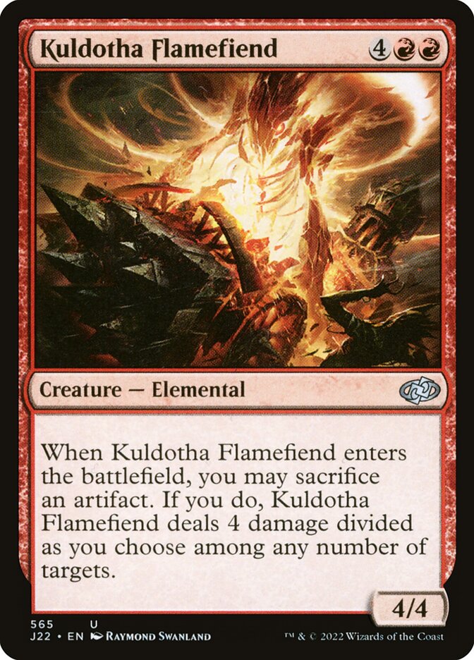 Demônio das Chamas de Kuldotha / Kuldotha Flamefiend - Magic: The Gathering - MoxLand