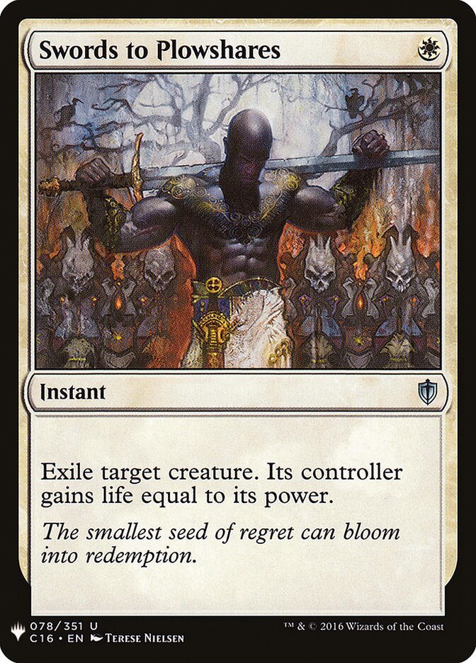 Espadas em Arados / Swords to Plowshares - Magic: The Gathering - MoxLand