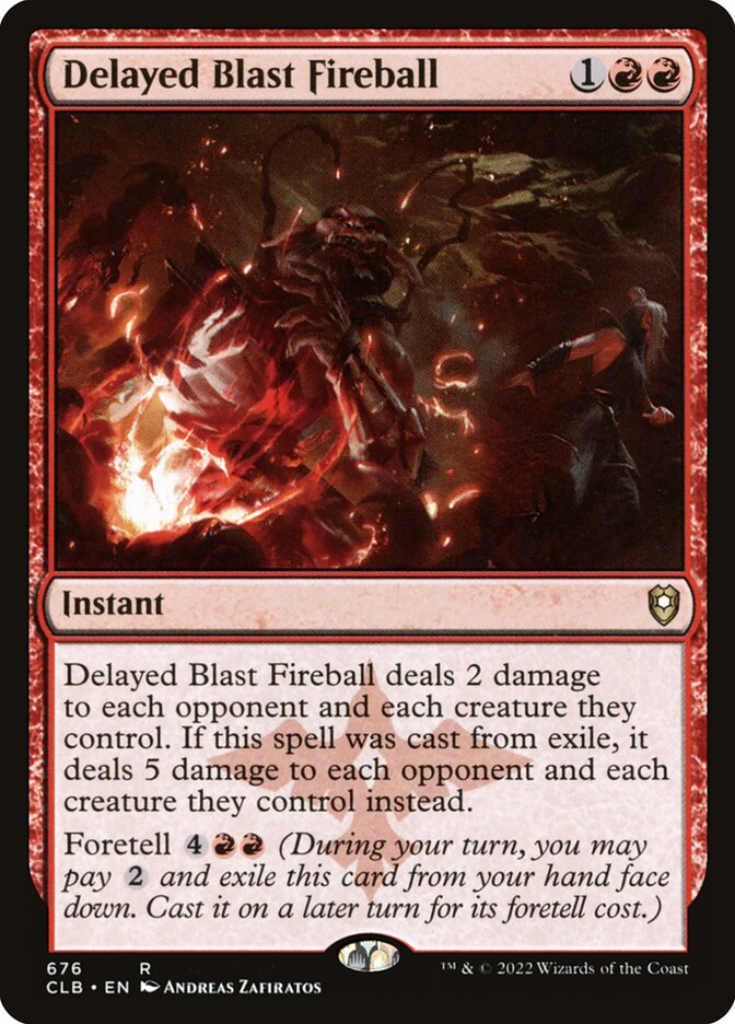 Bola de Fogo Adiável / Delayed Blast Fireball - Magic: The Gathering - MoxLand