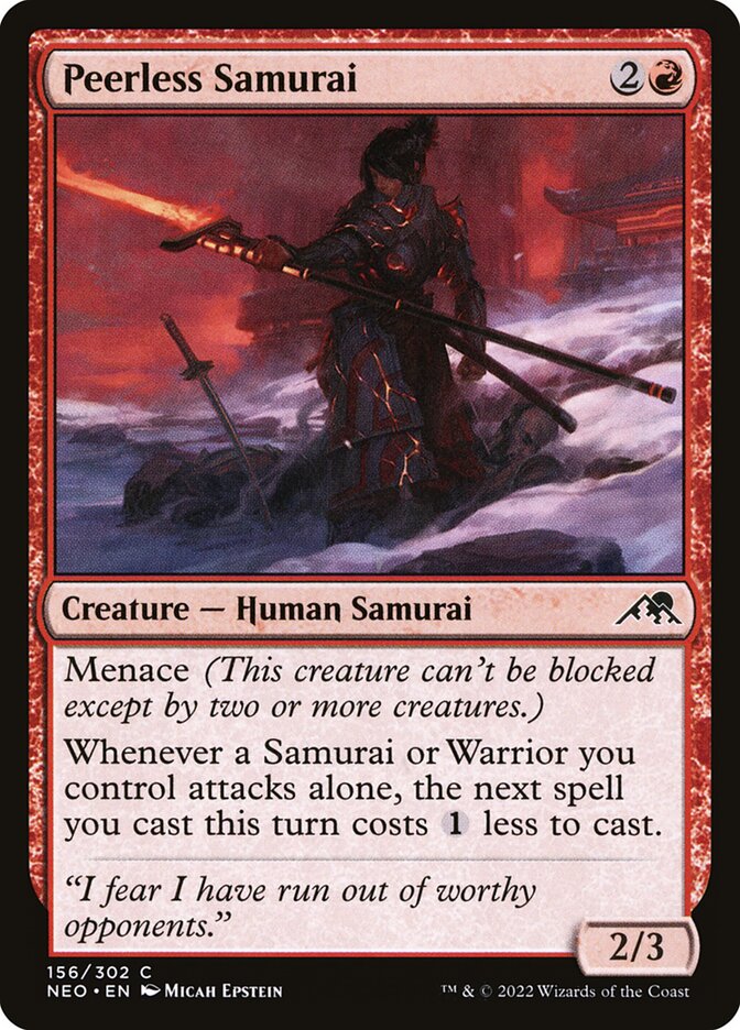 Samurai Inigualável / Peerless Samurai - Magic: The Gathering - MoxLand