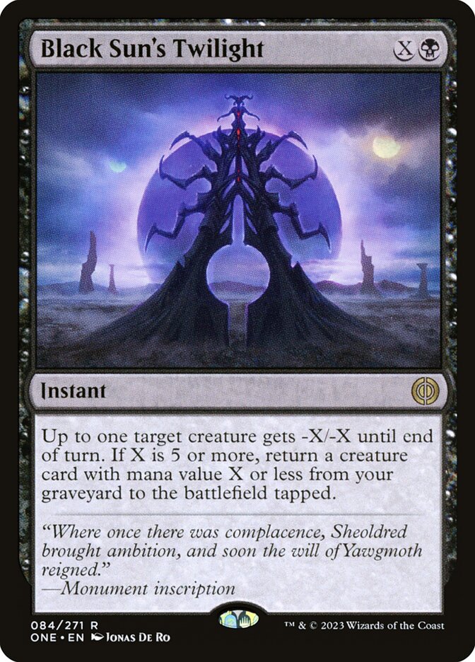 Crepúsculo do Sol Negro / Black Sun's Twilight - Magic: The Gathering - MoxLand