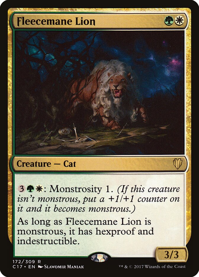 Leão da Juba Lanosa / Fleecemane Lion - Magic: The Gathering - MoxLand