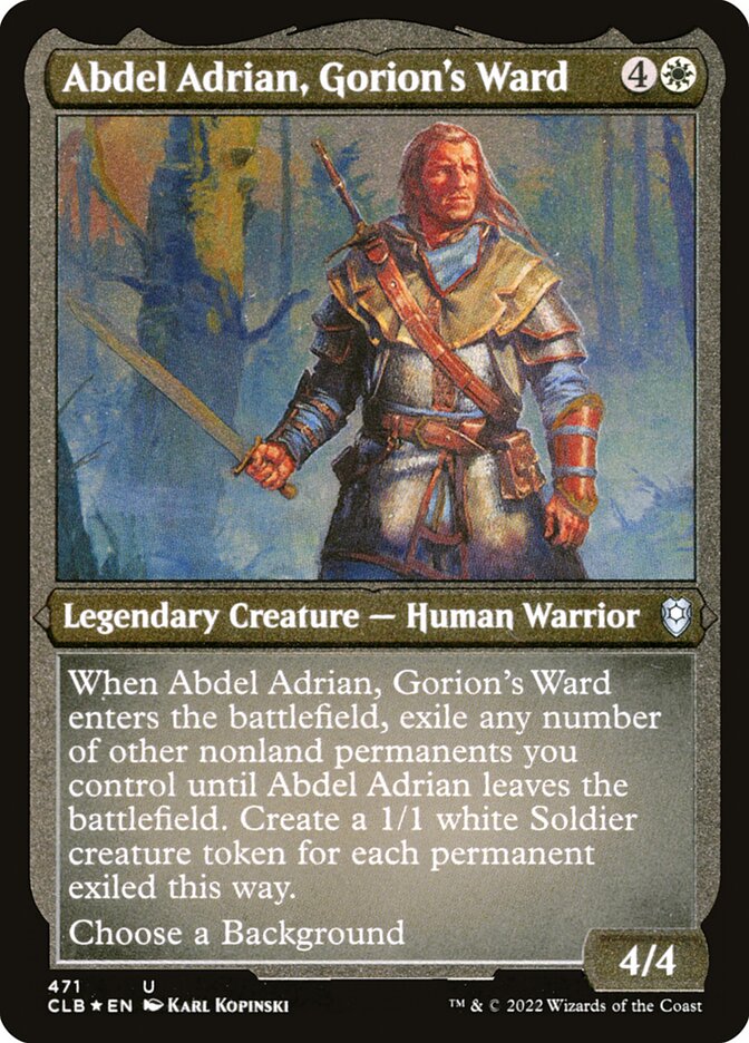 Abdel Adrian, Protegido de Gorion / Abdel Adrian, Gorion's Ward - Magic: The Gathering - MoxLand