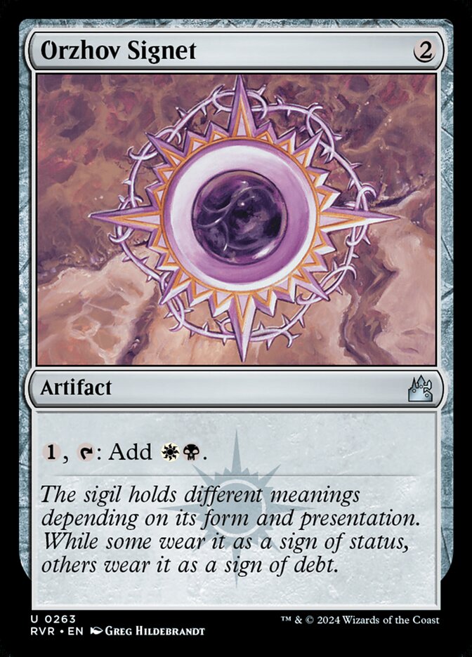 Sinete Orzhov / Orzhov Signet - Magic: The Gathering - MoxLand