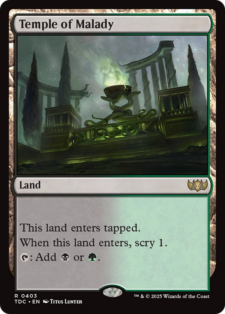 Templo da Enfermidade / Temple of Malady - Magic: The Gathering - MoxLand