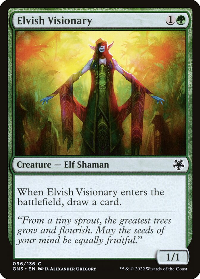 Visionário Élfico / Elvish Visionary - Magic: The Gathering - MoxLand