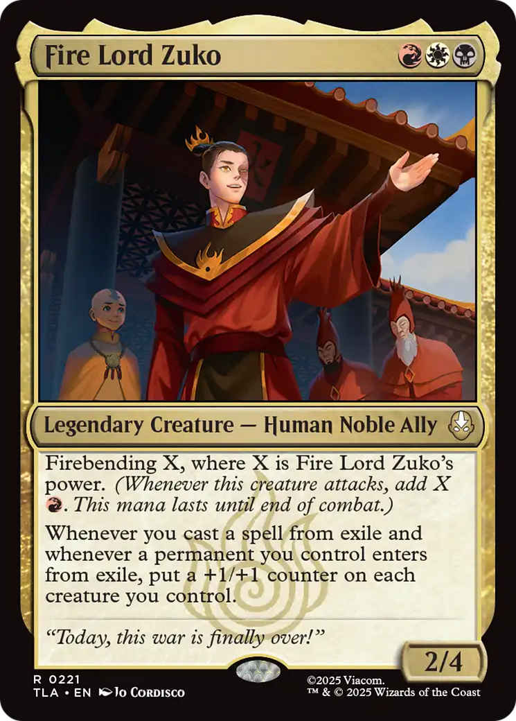 Senhor do Fogo Zuko / Fire Lord Zuko - Magic: The Gathering - MoxLand