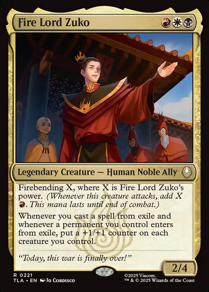 Senhor do Fogo Zuko / Fire Lord Zuko - Magic: The Gathering - MoxLand