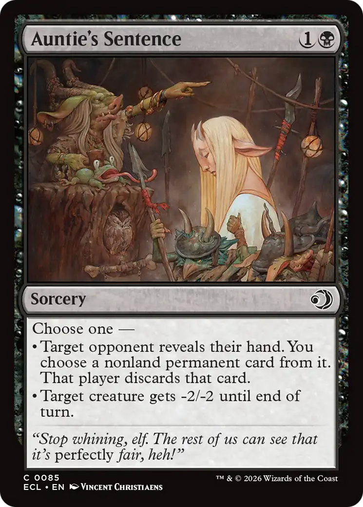Sentença da Titia / Auntie's Sentence - Magic: The Gathering - MoxLand