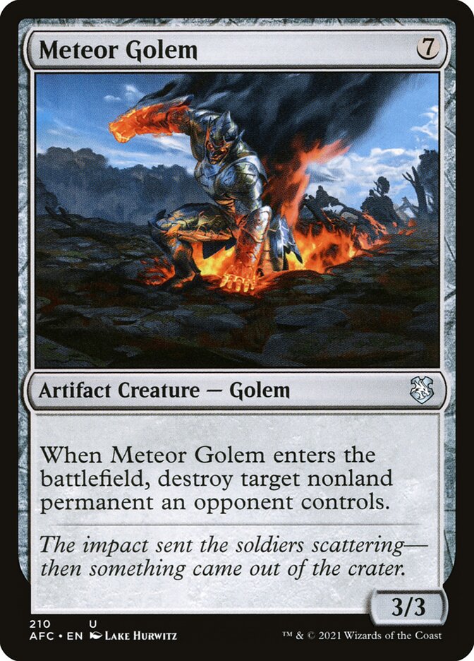 Golem Meteórico / Meteor Golem - Magic: The Gathering - MoxLand