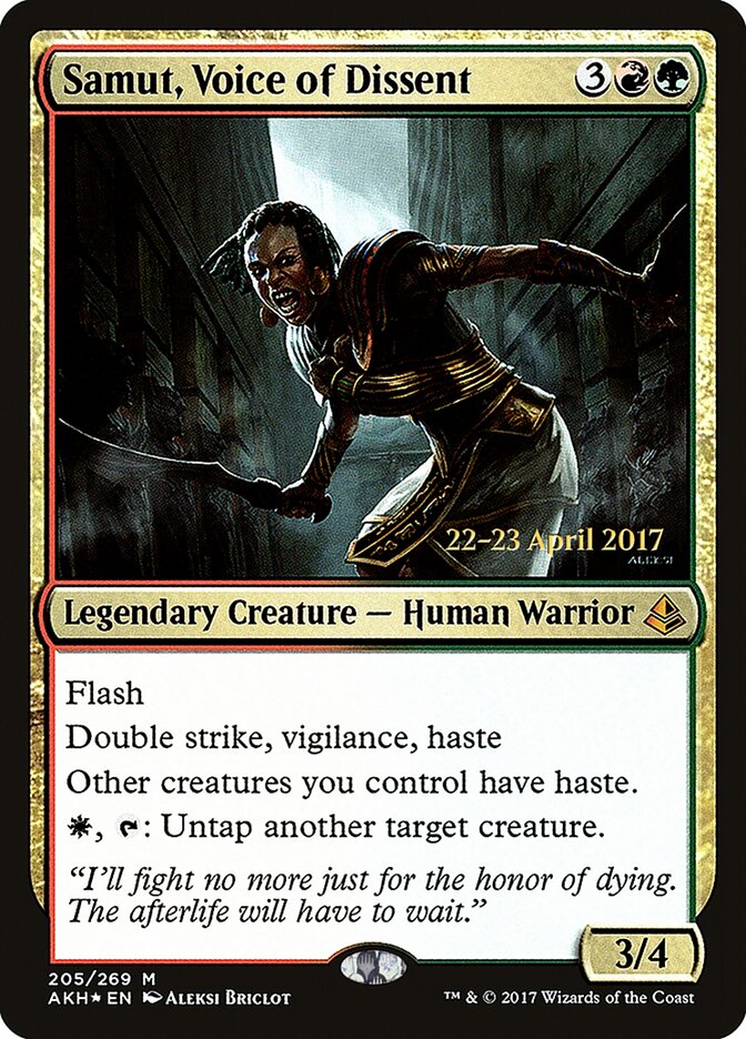 Samut, Voz da Dissensão / Samut, Voice of Dissent - Magic: The Gathering - MoxLand