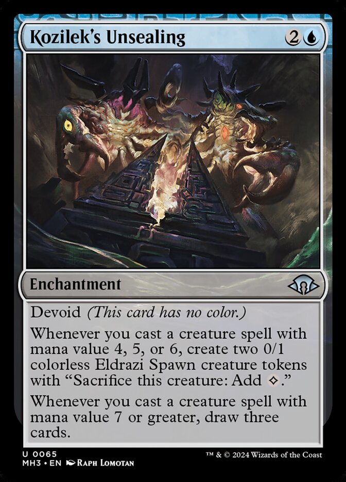 Ruptura de Kozilek / Kozilek's Unsealing - Magic: The Gathering - MoxLand