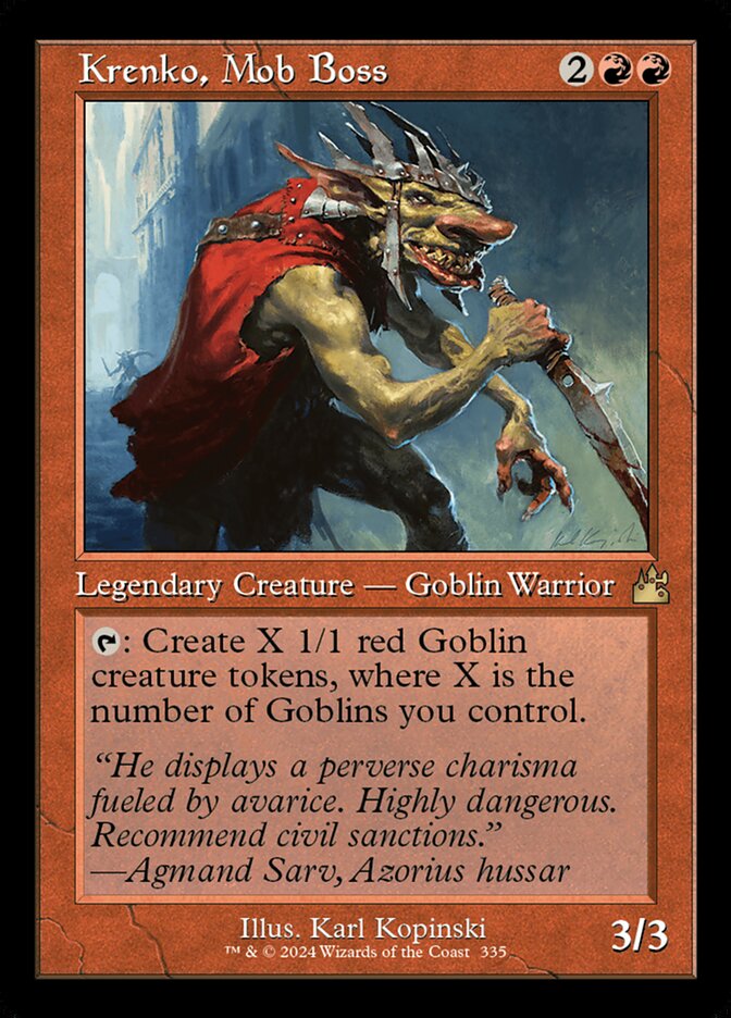 Krenko, Chefe da Turba / Krenko, Mob Boss - Magic: The Gathering - MoxLand