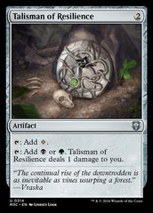 Talismã da Resiliência / Talisman of Resilience - Magic: The Gathering - MoxLand