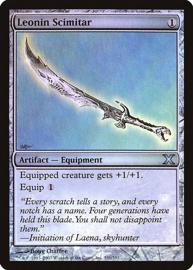 Cimitarra dos Leoninos / Leonin Scimitar - Magic: The Gathering - MoxLand