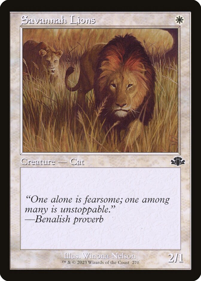 Leões da Savana / Savannah Lions - Magic: The Gathering - MoxLand