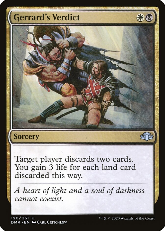Veredito de Gerrard / Gerrard's Verdict - Magic: The Gathering - MoxLand