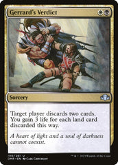 Veredito de Gerrard / Gerrard's Verdict - Magic: The Gathering - MoxLand