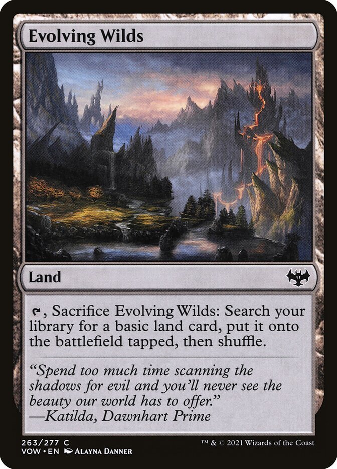Terras em Desenvolvimento / Evolving Wilds - Magic: The Gathering - MoxLand