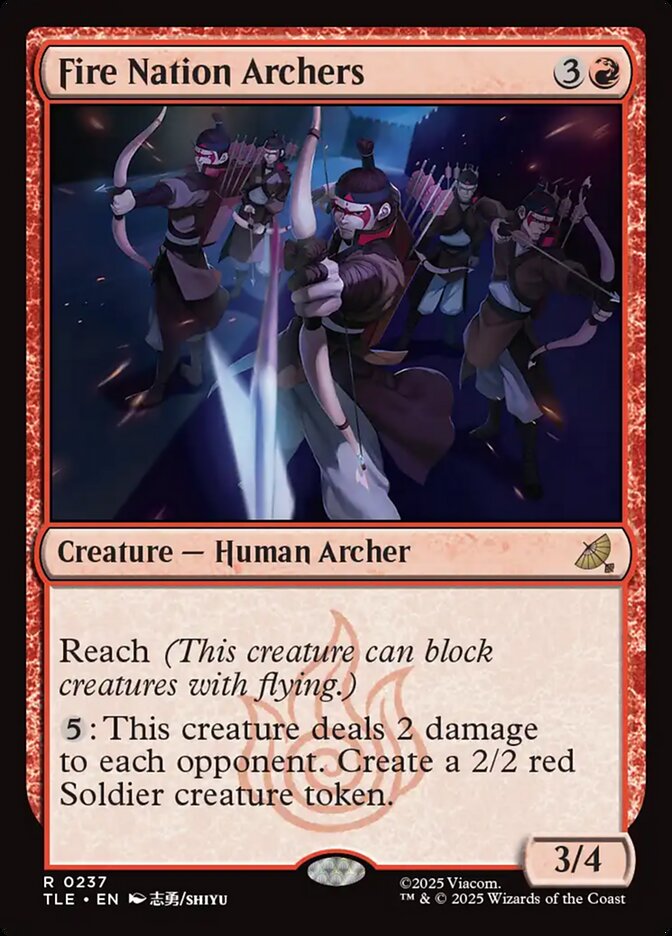 Arqueiros da Nação do Fogo / Fire Nation Archers - Magic: The Gathering - MoxLand