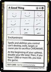 A Good Thing - Magic: The Gathering - MoxLand