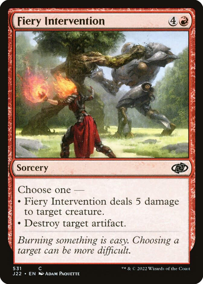 Intervenção Flamejante / Fiery Intervention - Magic: The Gathering - MoxLand