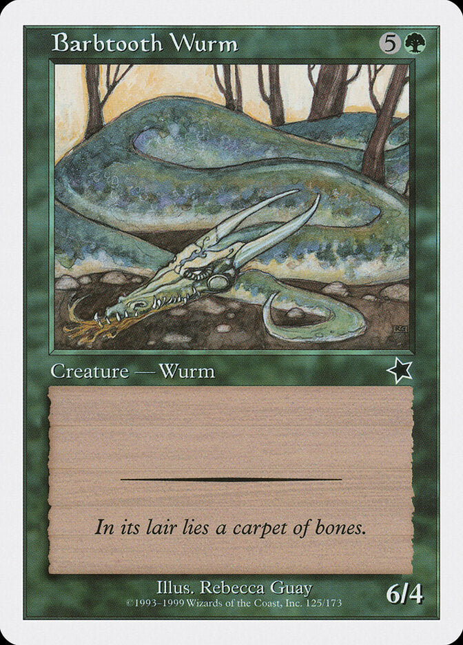 Barbtooth Wurm - Magic: The Gathering - MoxLand