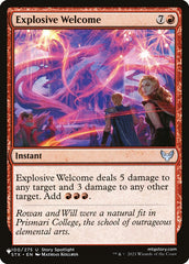 Boas-vindas Explosivas / Explosive Welcome - Magic: The Gathering - MoxLand