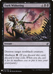 Definhamento Sombrio / Dark Withering - Magic: The Gathering - MoxLand