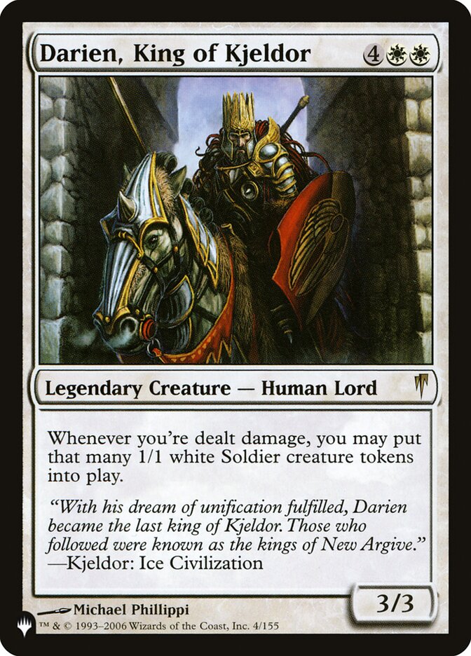 Darien, Rei de Kjeldor / Darien, King of Kjeldor - Magic: The Gathering - MoxLand