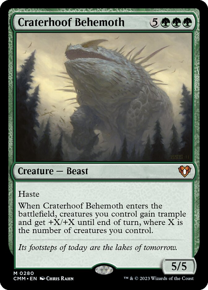 Behemoth Craterópode / Craterhoof Behemoth - Magic: The Gathering - MoxLand