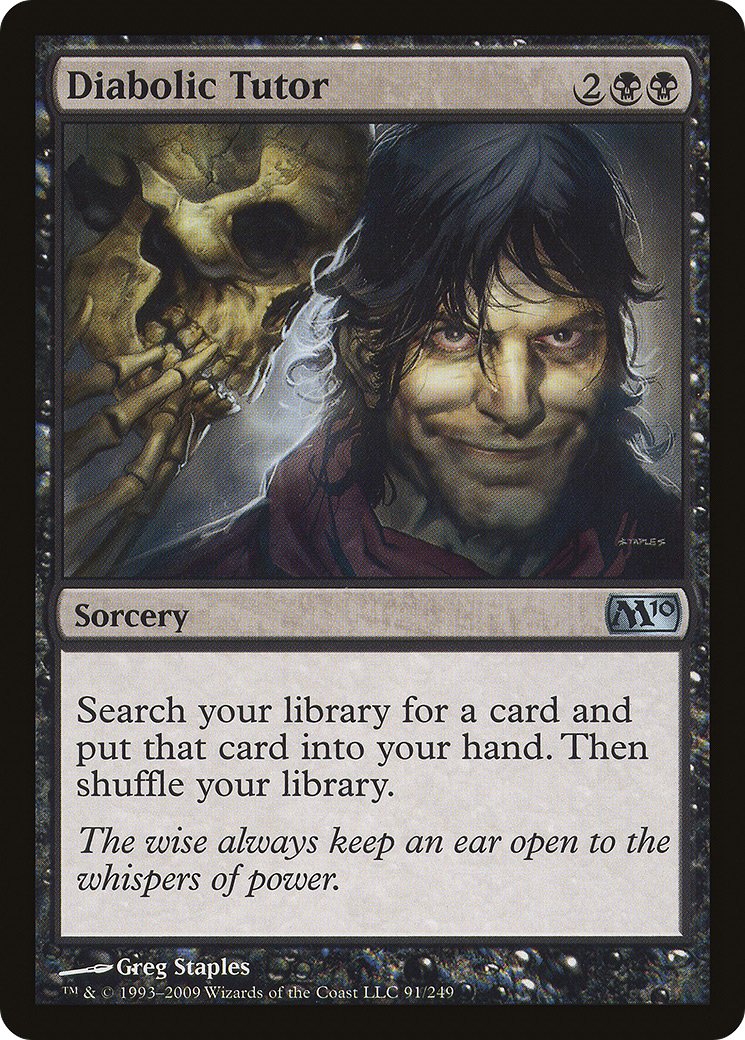 Tutor Diabólico / Diabolic Tutor - Magic: The Gathering - MoxLand