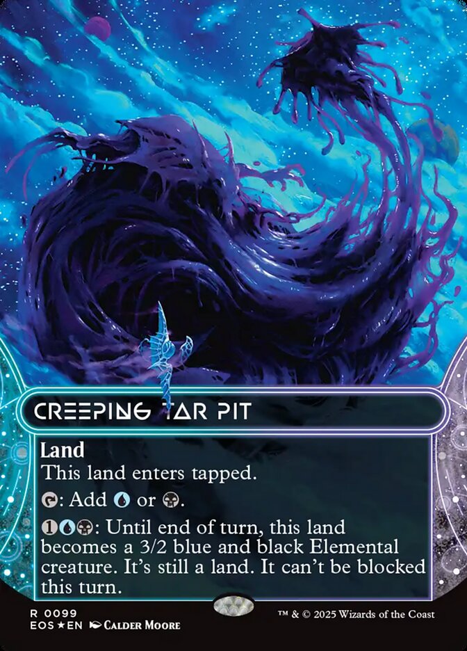 Poço de Piche Rastejante / Creeping Tar Pit - Magic: The Gathering - MoxLand