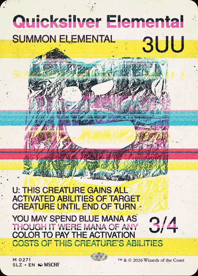 Elemental de Mercúrio / Quicksilver Elemental - Magic: The Gathering - MoxLand