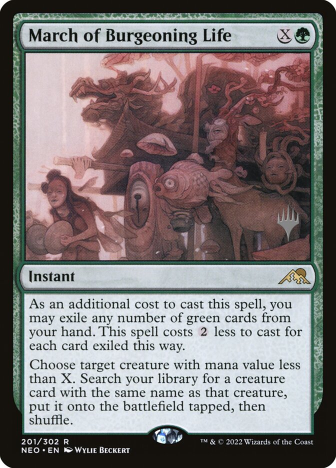 Marcha da Vida Florescente / March of Burgeoning Life - Magic: The Gathering - MoxLand