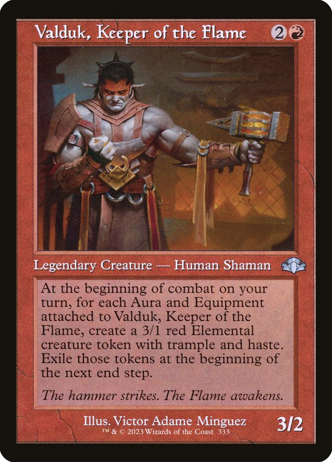 Valduk, Guardião da Chama / Valduk, Keeper of the Flame - Magic: The Gathering - MoxLand