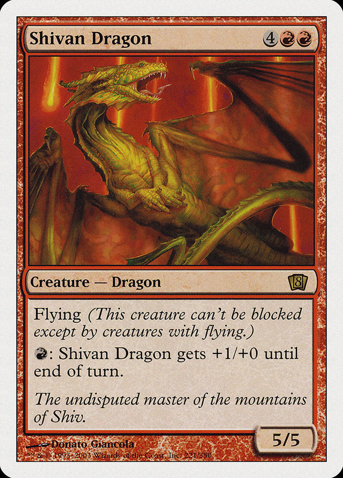 Dragão de Shiva / Shivan Dragon - Magic: The Gathering - MoxLand