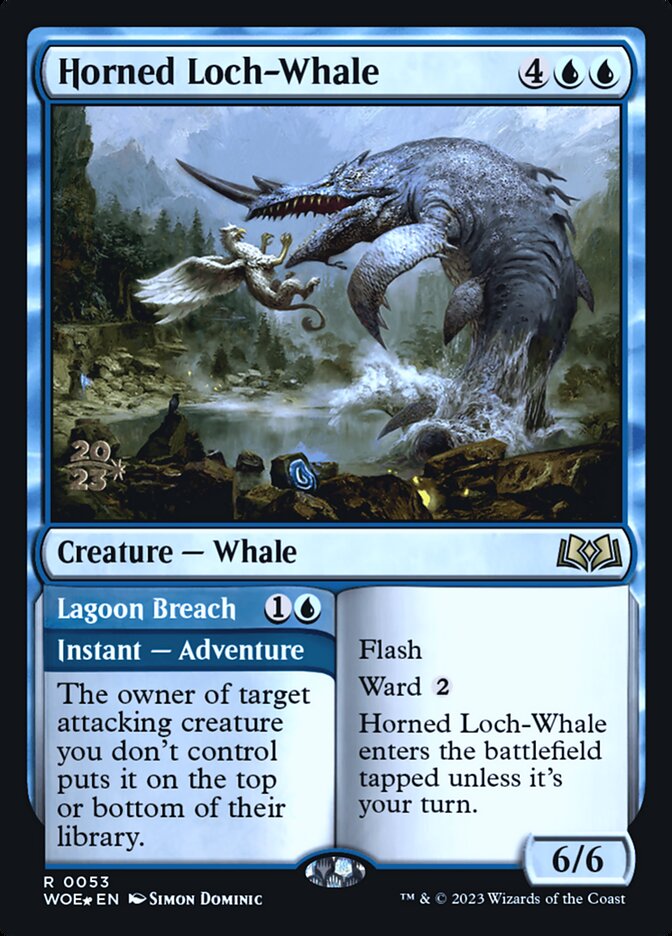 Baleia-lacustre-de-chifre / Horned Loch-Whale - Magic: The Gathering - MoxLand