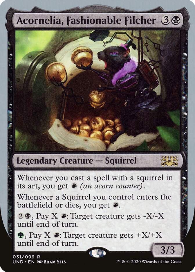 Acornelia, Fashionable Filcher / Acornelia, Fashionable Filcher - Magic: The Gathering - MoxLand